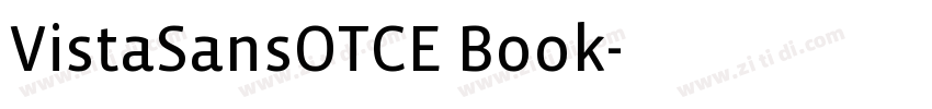 VistaSansOTCE Book字体转换